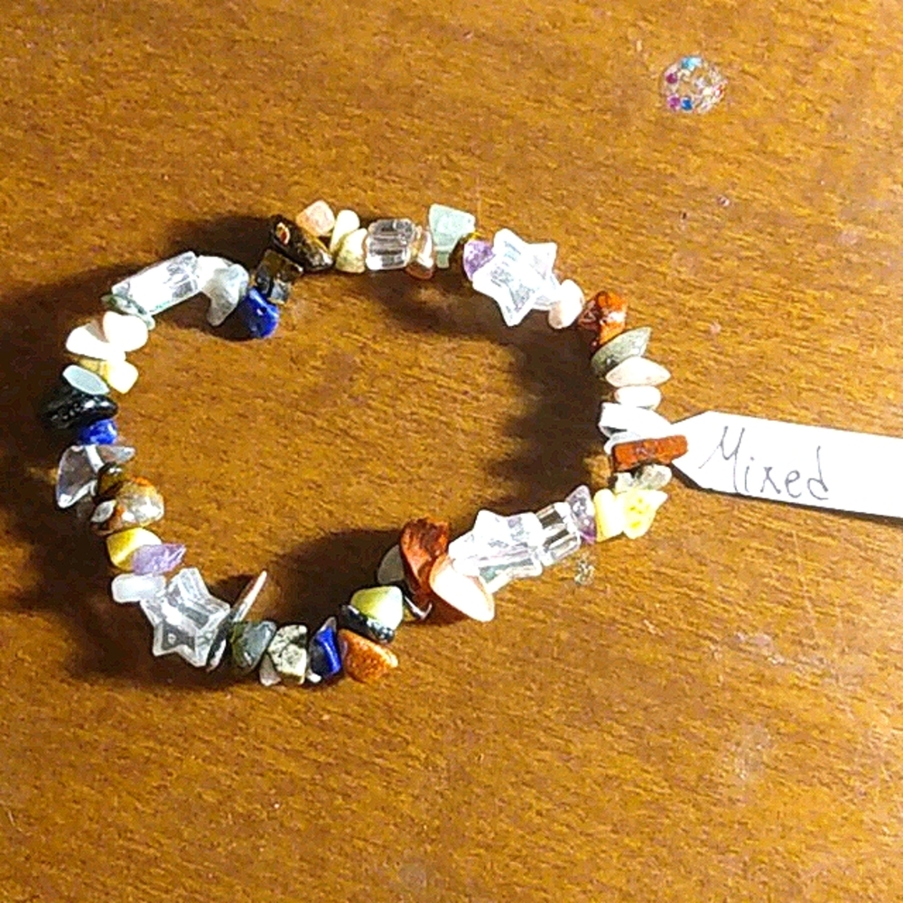 Genuine Gemstone stretch bracelet